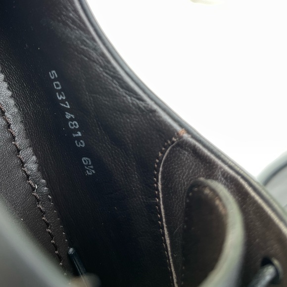 HUGO BOSS Highline Derby Oxford Dress Shoes BLACK LEATHER SIZE 8.5 - Picture 10 of 15